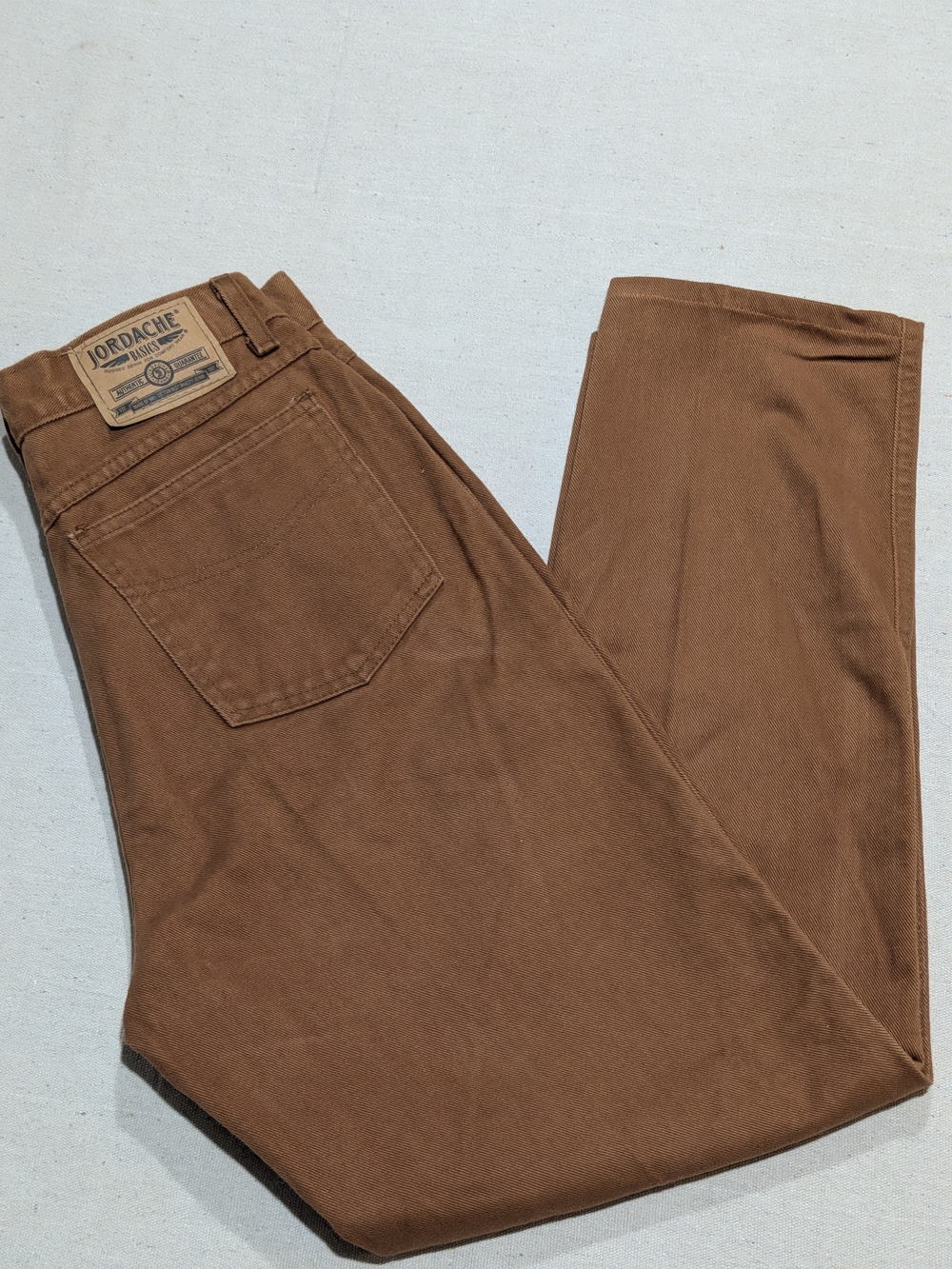 Vintage 1990s Women's Jordache Basics High Rise Brown Deadstock Jeans - Picture 4 of 12